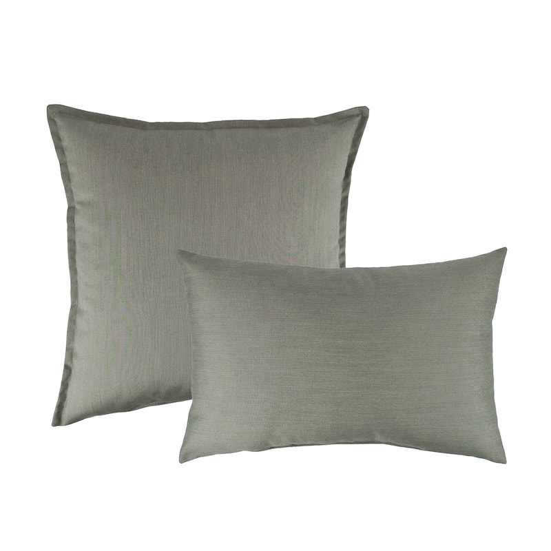 Austin Horn Classics Sunbrella Spectrum Dove Combo Outdoor Throw Pillows