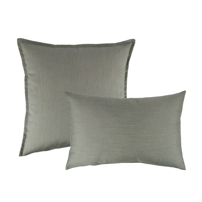 Austin Horn Classics Sunbrella Spectrum Dove Combo Outdoor Throw Pillows