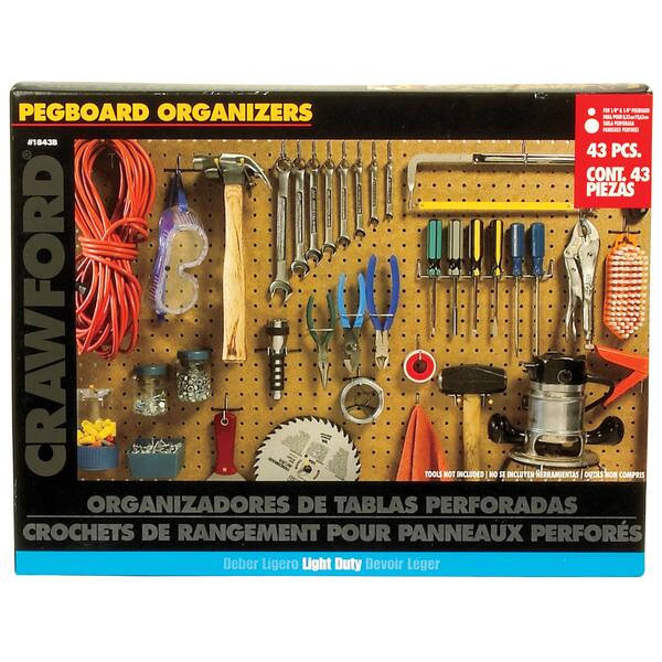Crawford 43pc Pegboard Kit