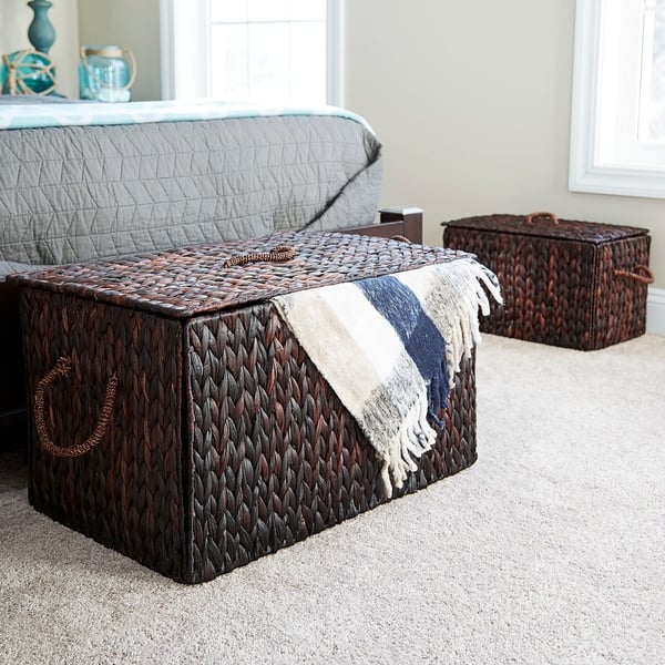 Large Wicker Basket Storage Chest Free Shipping Today Large Wicker Basket Storage Chest Free Shipping Today