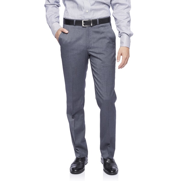 Kenneth Cole New York Techni-Cole Trousers in Medium Grey Shadowgraph