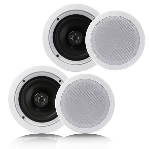 Shop Pyle Pdic1661rd Dual 6 5 Inch In Wall In Ceiling Speakers 2