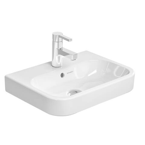 Duravit Happy White Porcelain Single-hole Wall-mount Handrinse Sink