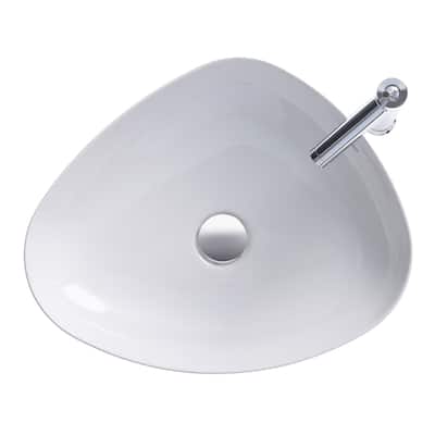 Duravit Washbowl trioval 500mm Cape Cod white, w/o OF, w/o TP, WonderGliss 23395000001
