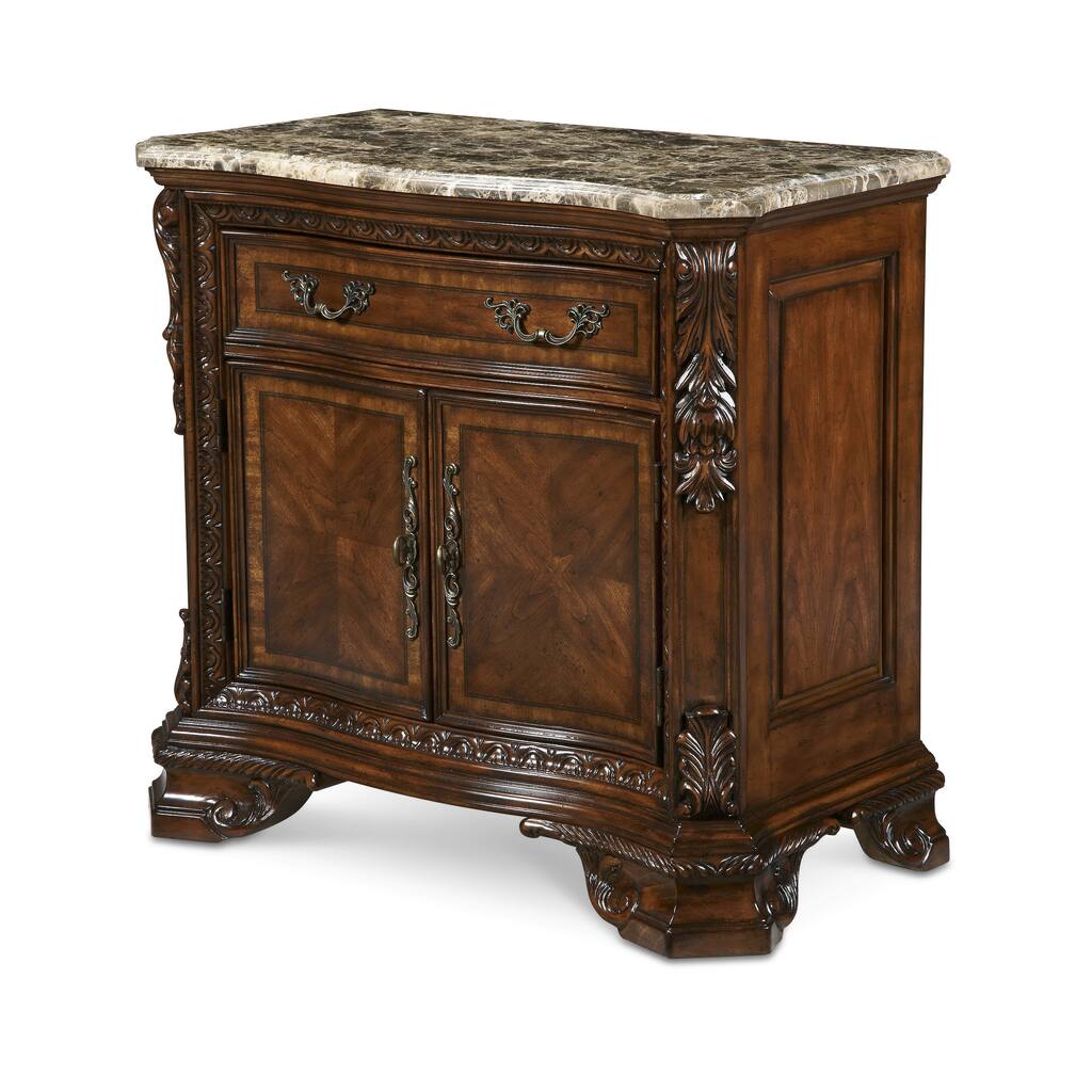A.R.T. Furniture Old World Marble Top Nightstand