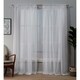 preview thumbnail 16 of 36, The Gray Barn Dreamweaver Pom Pom Applique Sheer Rod Pocket Top Curtain Panel Pair