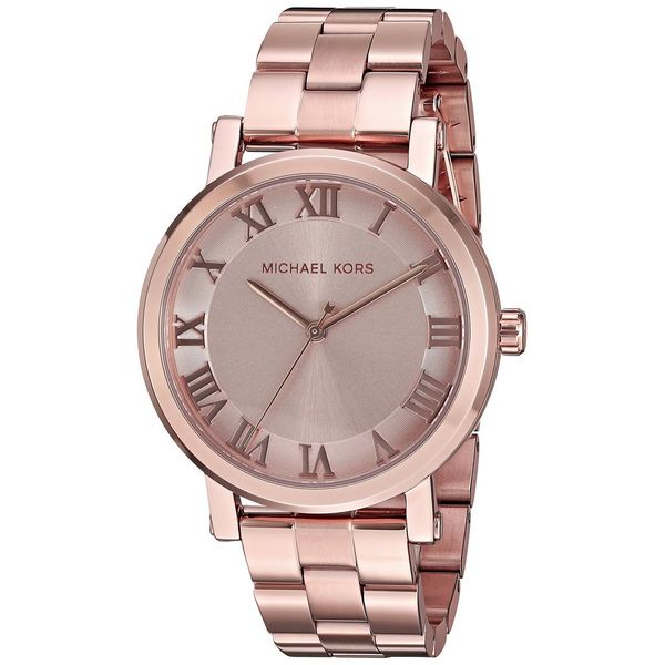 michael kors norie rose gold watch