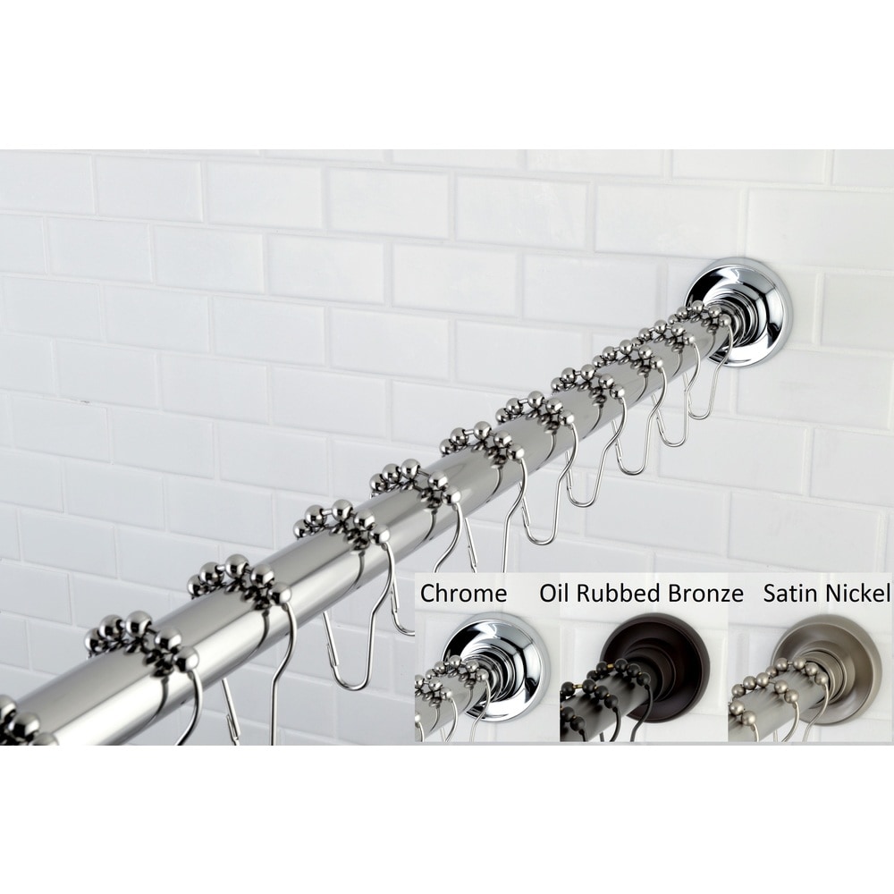 Modern 60 Shower Curtain Rod and Brackets