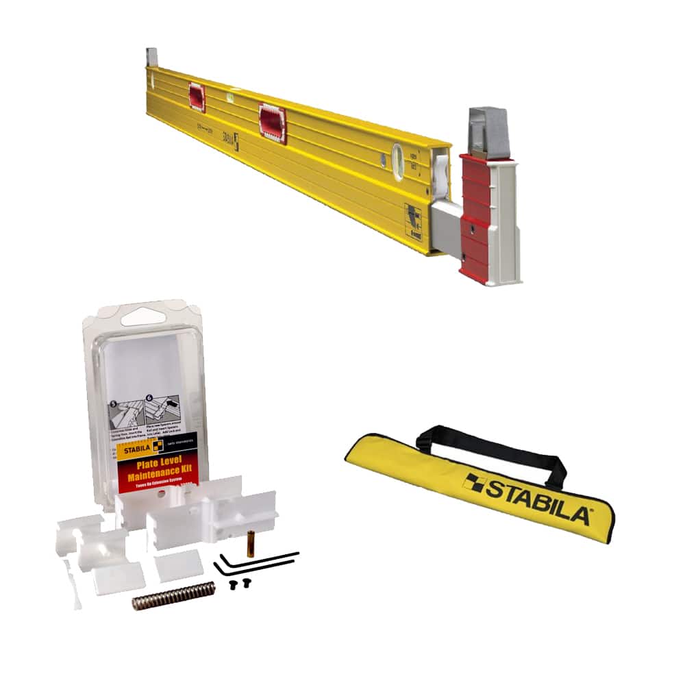 Stabila 35712 Construction Level w/ Level Case plus 24-Inch, 48-Inch Level & Pla