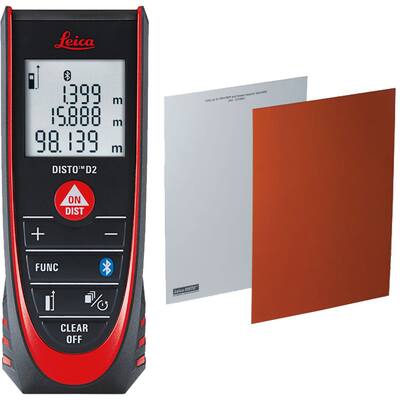 Leica DISTO D2 Laser Distance Measurer With GZM26 Target Plate (and options)
