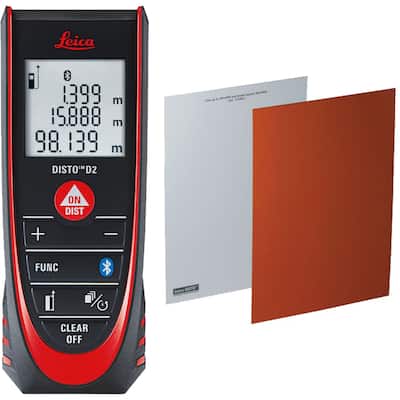 Leica DISTO D2 Laser Distance Measurer With GZM26 Target Plate (and options)