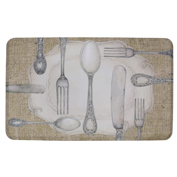 Shop Mohawk Silverware Oval Dri Pro Comfort Mat 1 6 X 2 6 1