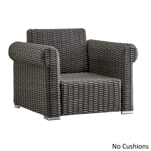 Barbados Wicker Outdoor Cushioned Grey Charcoal Barbados Wicker Outdoor Cushioned Grey Charcoal