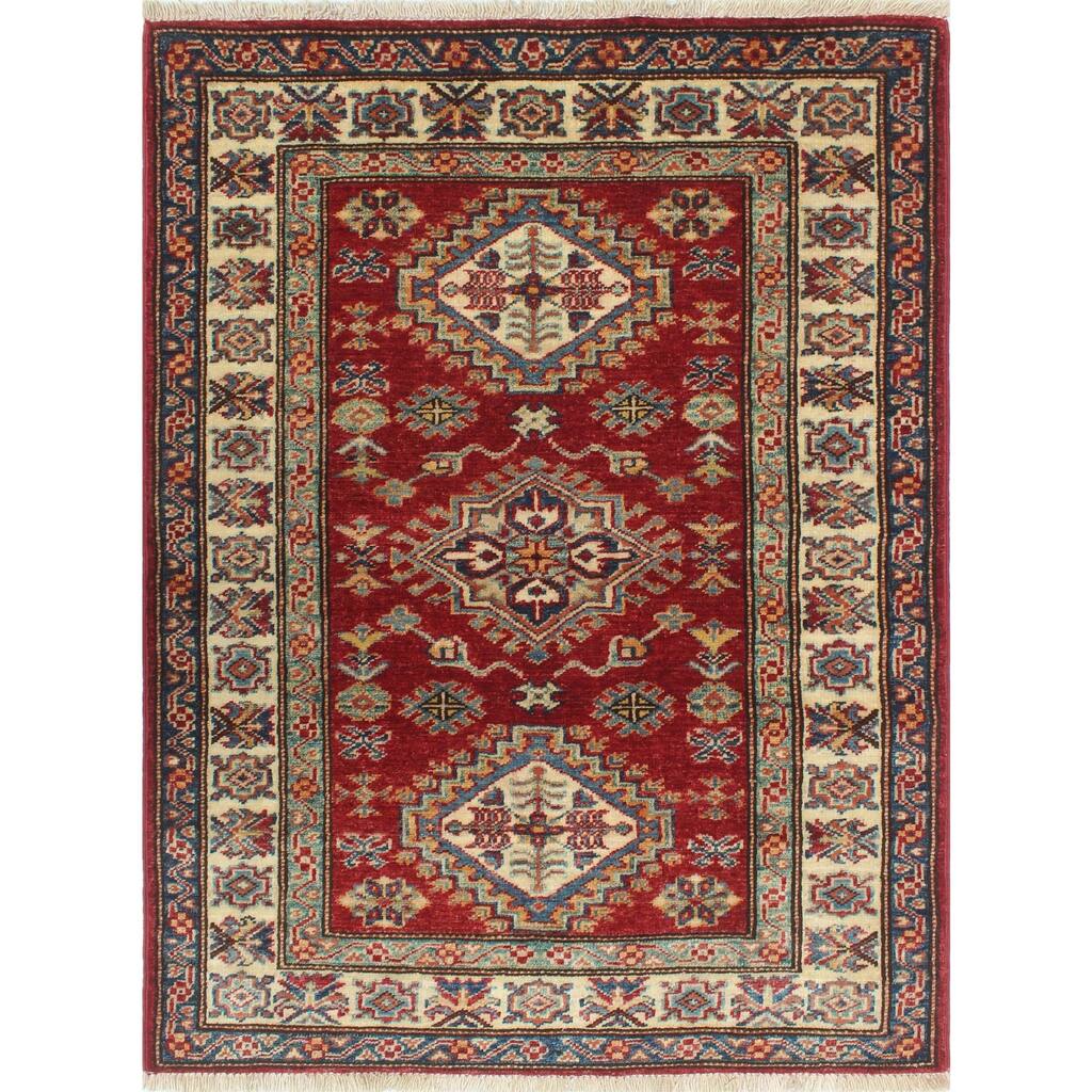 Super Kazak Junaid Red Rug
