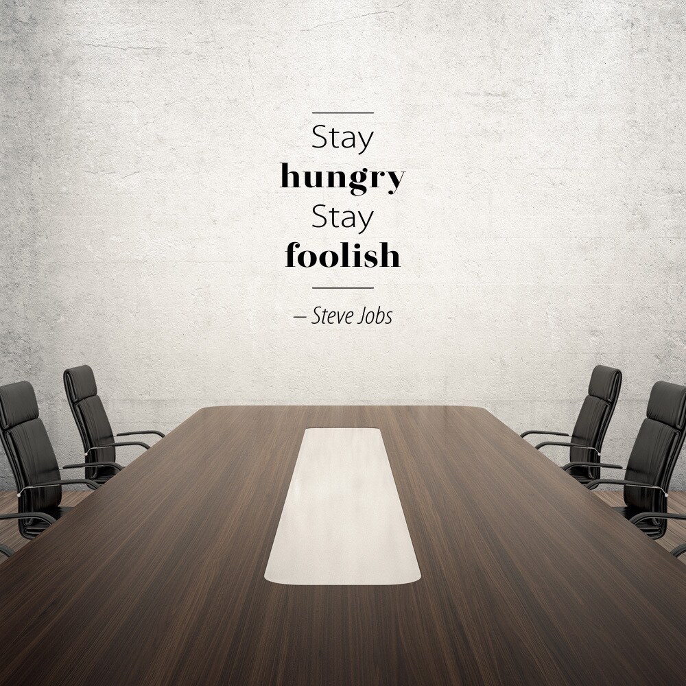 Stay Hungry Wall Decal Sticker Mural Vinyl Art Home Decor Quotes And Sayings