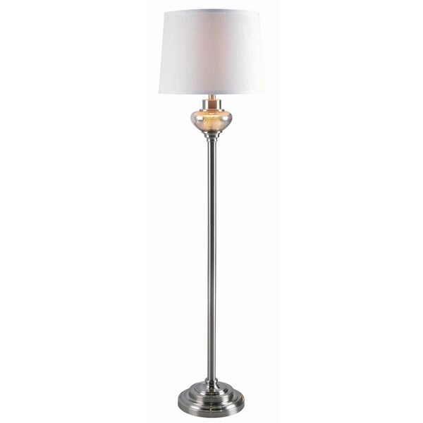 Design Craft Capone Brushed Steel 58-inch Floor Lamp