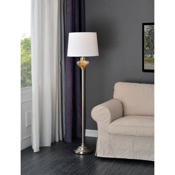 Design Craft Capone Brushed Steel 58-inch Floor Lamp