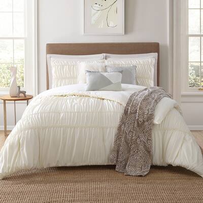 Jennifer Adams Home Solid Textured 7-piece Comforter Set