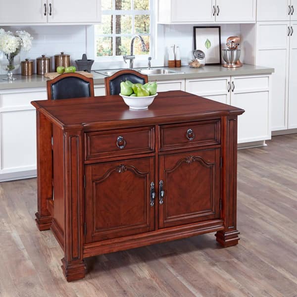 Shop Santiago Kitchen Island With Two Counter Stools By Home