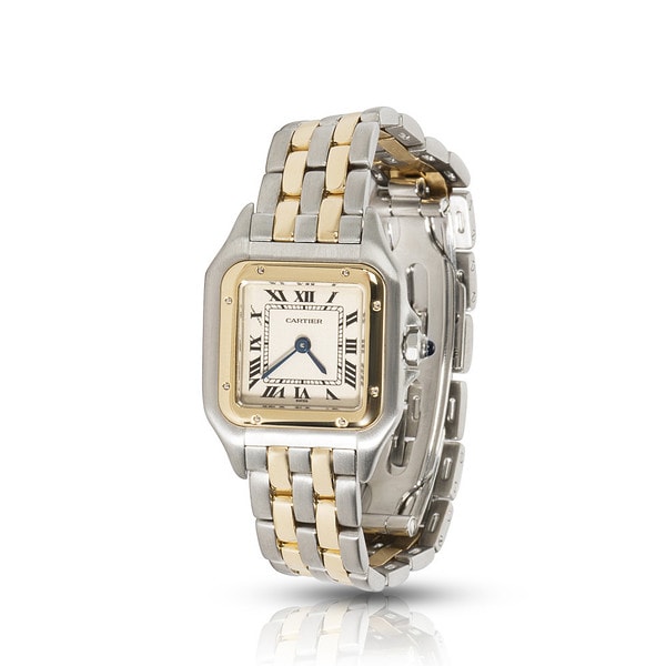 cartier panthere two tone watch