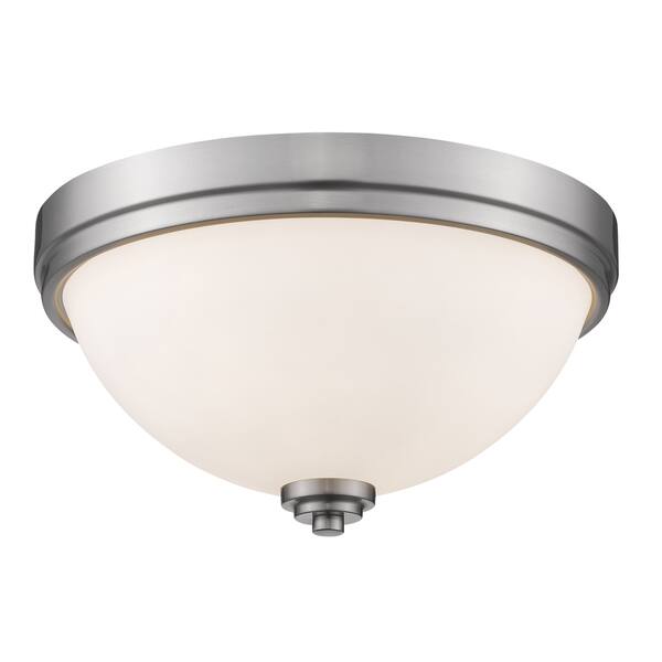 slide 1 of 1, Ashton 2 Light Flush Mount - Brushed Nickel