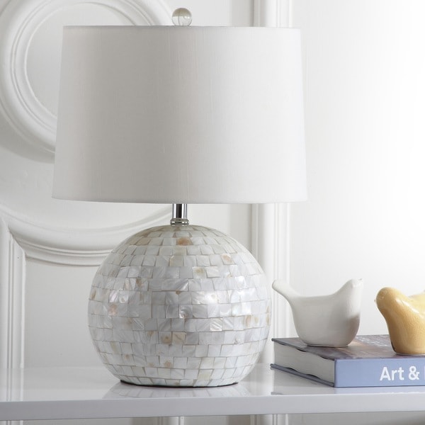 Safavieh Lighting 21.5-inch Nikki Shell Cream Table Lamp