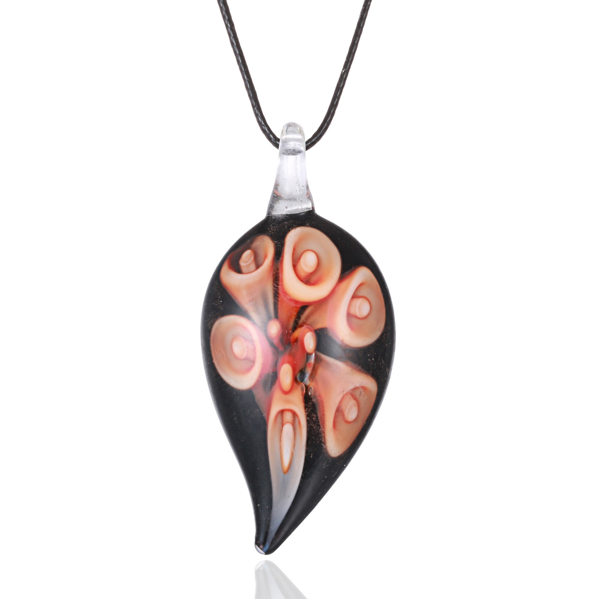 orange flower necklace
