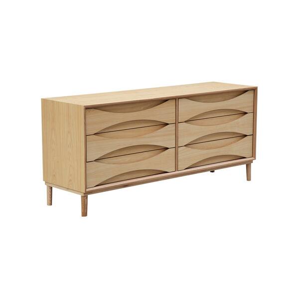 mid century modern lowboy dresser Vintage Danish Mid-Century Modern Four Drawer Lowboy Dresser  MCM-SF