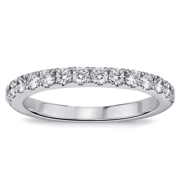 Shop 14k 18k White  Gold  1 2ct TDW Pave set Diamond 