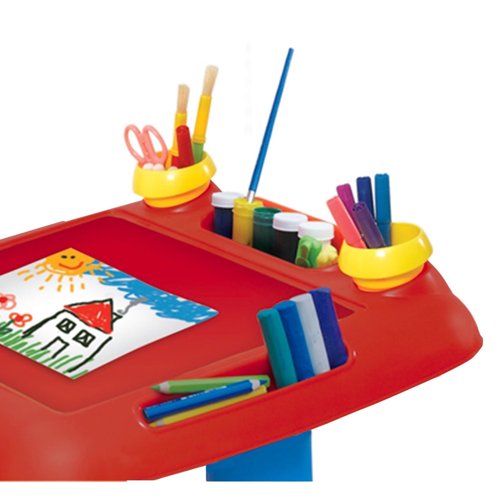 Keter Sit & Draw Kids Art and Creativity Desk with Storage - Bed