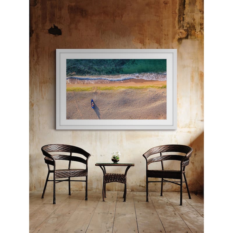 Marmont Hill - 'One Canoe' Framed Painting Print - Multi-Color