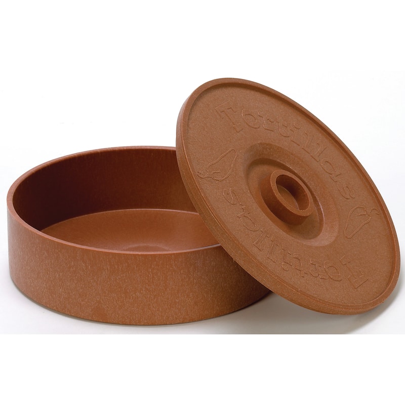 IMUSA 8" Plastic Tortilla Warmer, Terracota