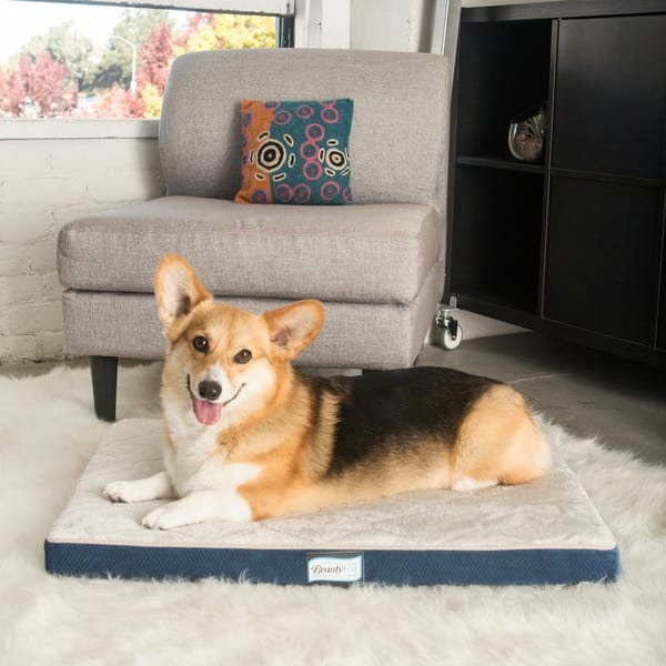 Orthopedic Shredded Memory Foam Dog Bed Pillow for Medium to Large