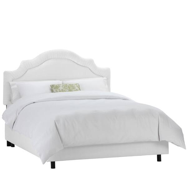 Skyline Furniture Twill White Shirred Notch Bed Bed Bath & Beyond