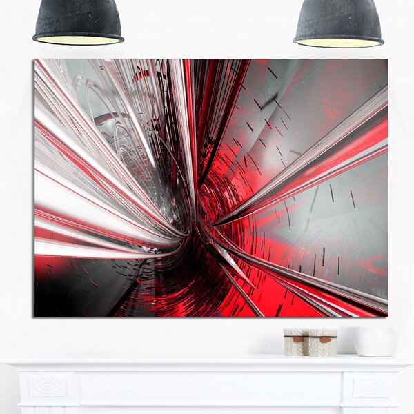 Shop Fractal 3D Deep into Middle - Abstract Art Glossy Metal Wall Art ...
