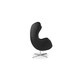 preview thumbnail 16 of 19, Kardiel Houndstooth Twill Fabric Amoeba Chair