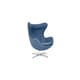 preview thumbnail 21 of 19, Kardiel Houndstooth Twill Fabric Amoeba Chair
