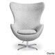 preview thumbnail 5 of 19, Kardiel Houndstooth Twill Fabric Amoeba Chair