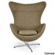 preview thumbnail 7 of 19, Kardiel Houndstooth Twill Fabric Amoeba Chair