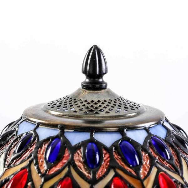 Tiffany Style Peacock And Flowers Stained Glass 25 5 Inches High Table Lamp Overstock Tiffany Style Peacock And Flowers Stained Glass 25 5 Inches High Table Lamp Overstock