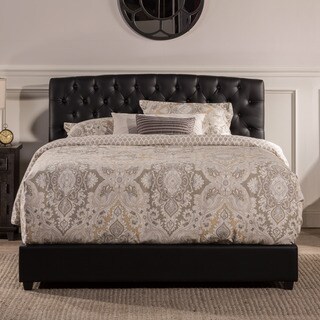 Hillsdale Hawthorne Black Faux Leather Bed