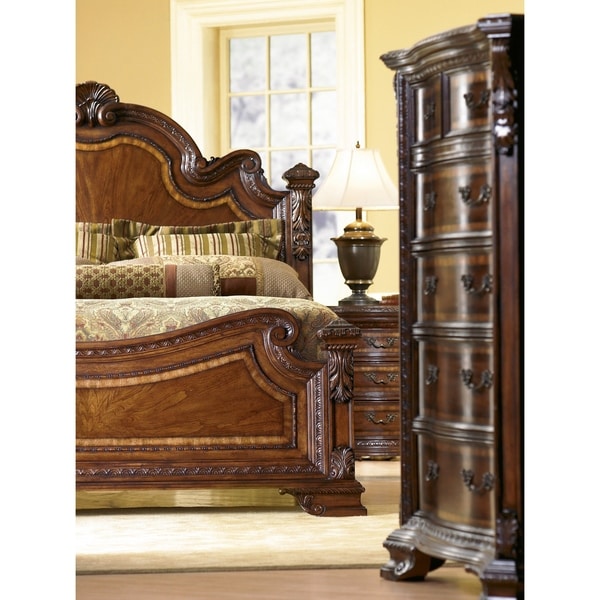 A.R.T. Furniture Old World Pomegranate King Estate Bed
