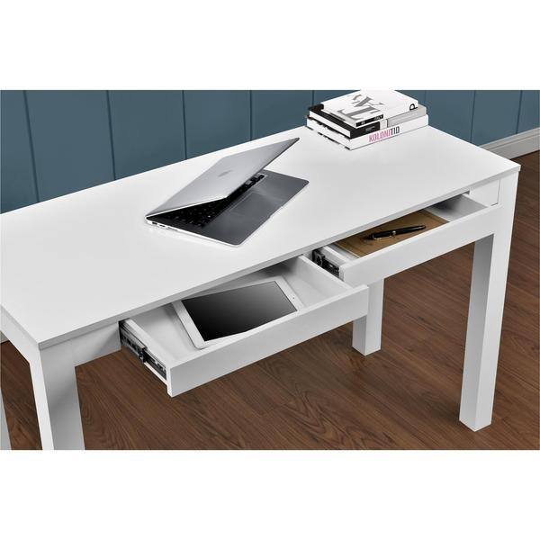 Shop Porch Den Alley White Xl Desk With 2 Drawers Free