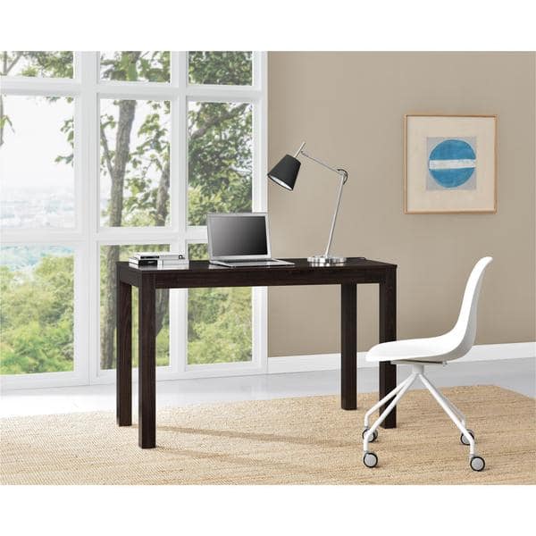 Shop Ameriwood Home Parsons Espresso Xl Desk With 2 Drawers