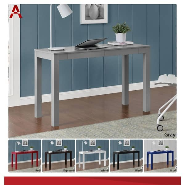 Shop Ameriwood Home Parsons Red Xl Desk With 2 Drawers Free