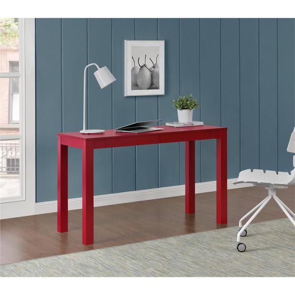 Shop Ameriwood Home Parsons Red Xl Desk With 2 Drawers Free