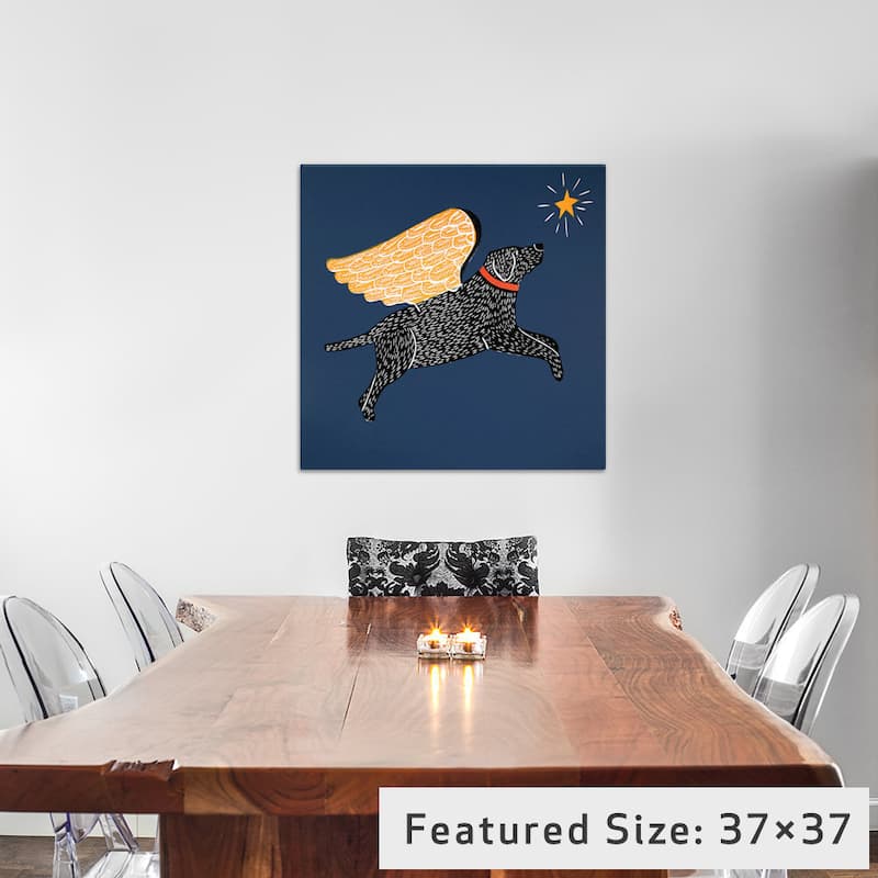 iCanvas Dreaming Black by Stephen Huneck Canvas Print