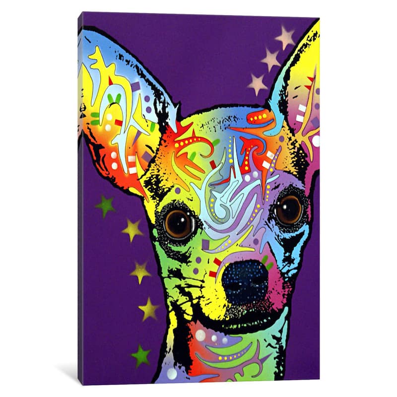 iCanvas Chihuahua ll by Dean Russo Canvas Print