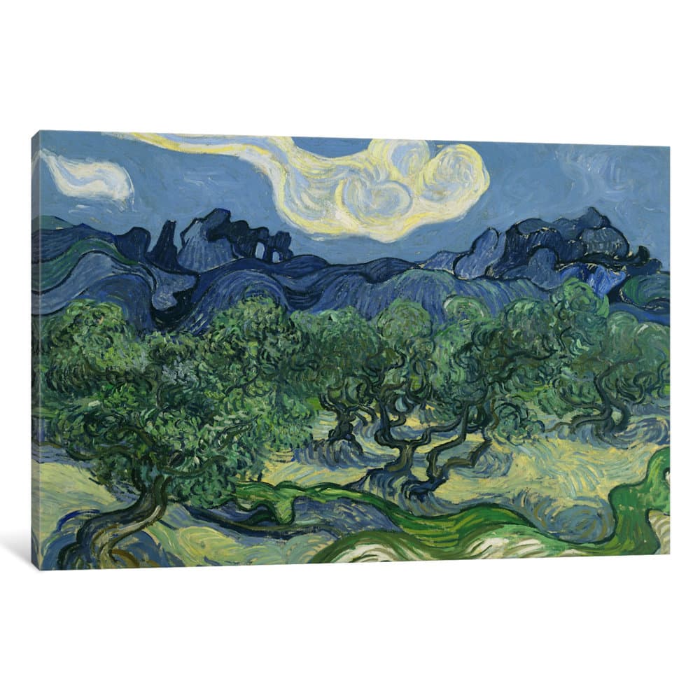iCanvas Olive Trees with the Alpilles in the Background by Vincent van Gogh Canvas Print