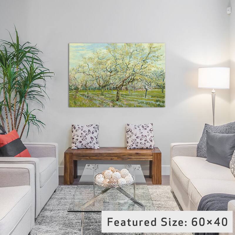 iCanvas The White Orchard by Vincent van Gogh Canvas Print